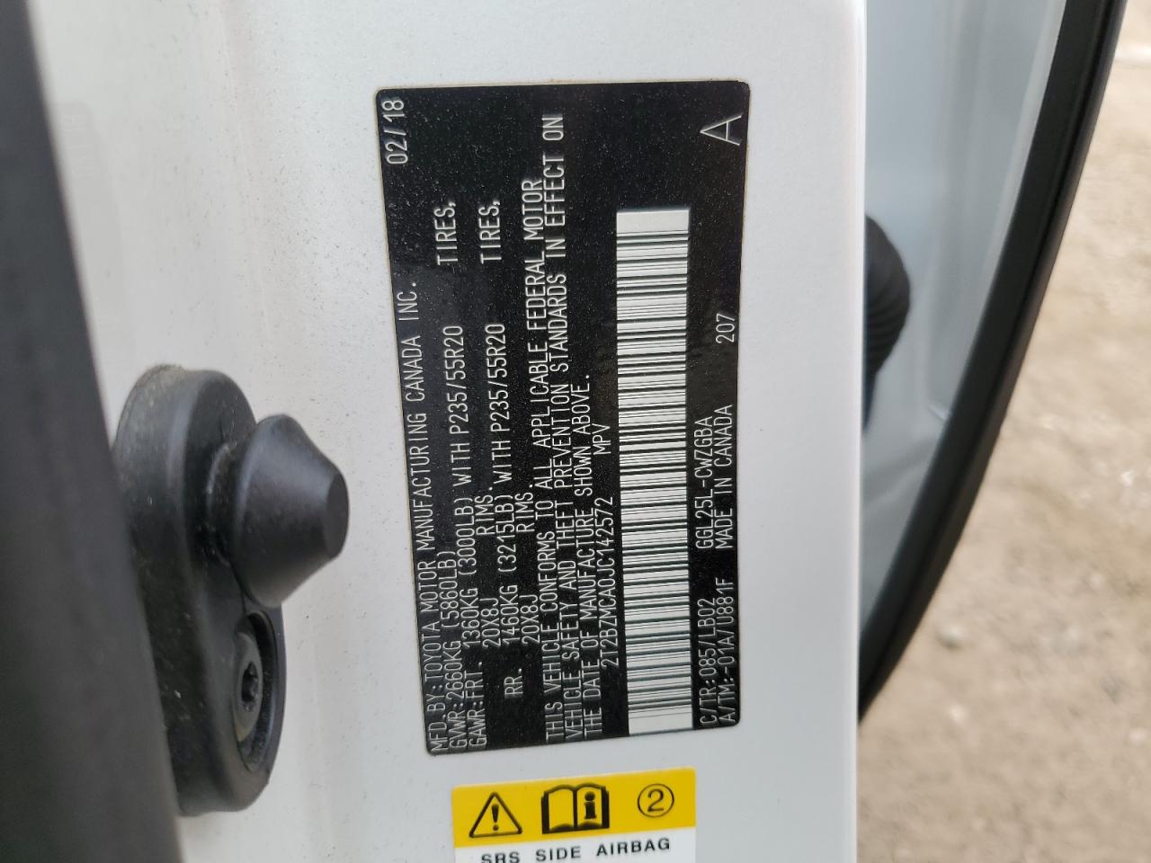 2018 Lexus Rx 350 Base VIN: 2T2BZMCA0JC142572 Lot: 56173905