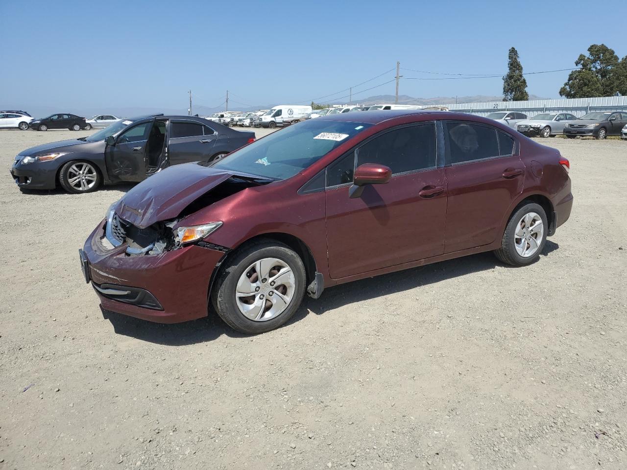 2014 Honda Civic Lx იყიდება American Canyon-ში, CA - Front End