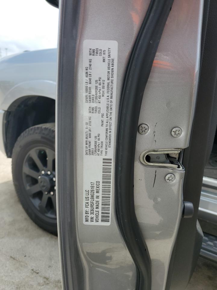 2022 Ram 2500 Laramie VIN: 3C6UR5FL6NG261617 Lot: 56929965