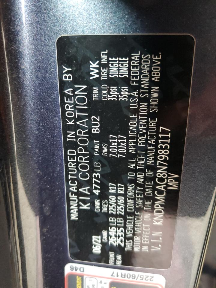 2022 Kia Sportage Lx VIN: KNDPMCAC8N7983117 Lot: 56585455