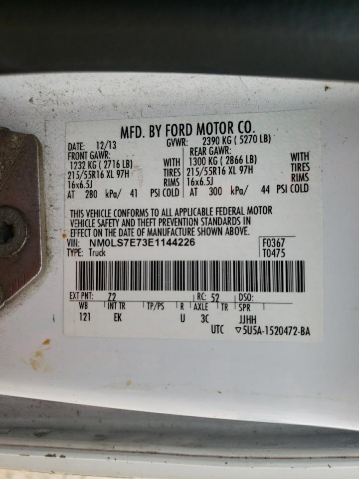 2014 Ford Transit Connect Xl VIN: NM0LS7E73E1144226 Lot: 57444645