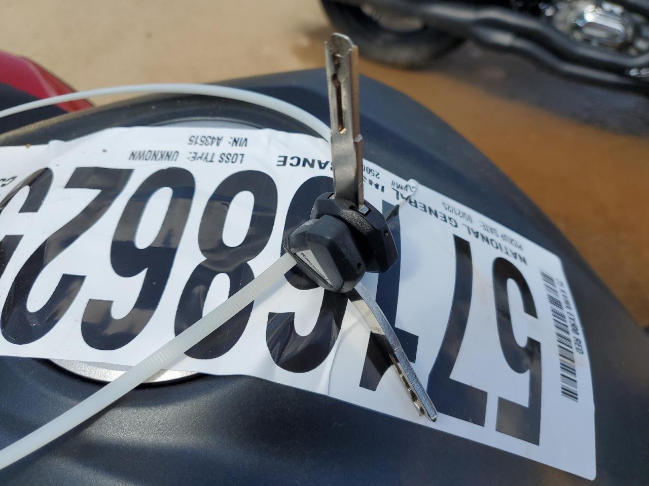 2025 Kawasaki Ex500 VIN: ML5EXGG12SDA43515 Lot: 57168625