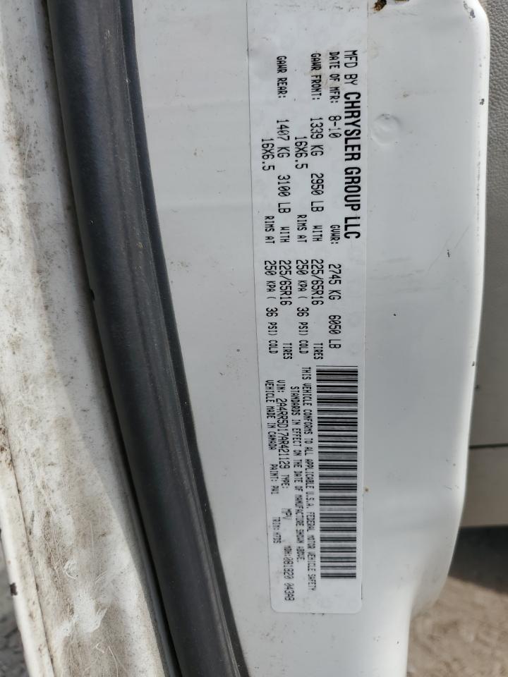 2010 Chrysler Town & Country Touring VIN: 2A4RR5D17AR421129 Lot: 57443535