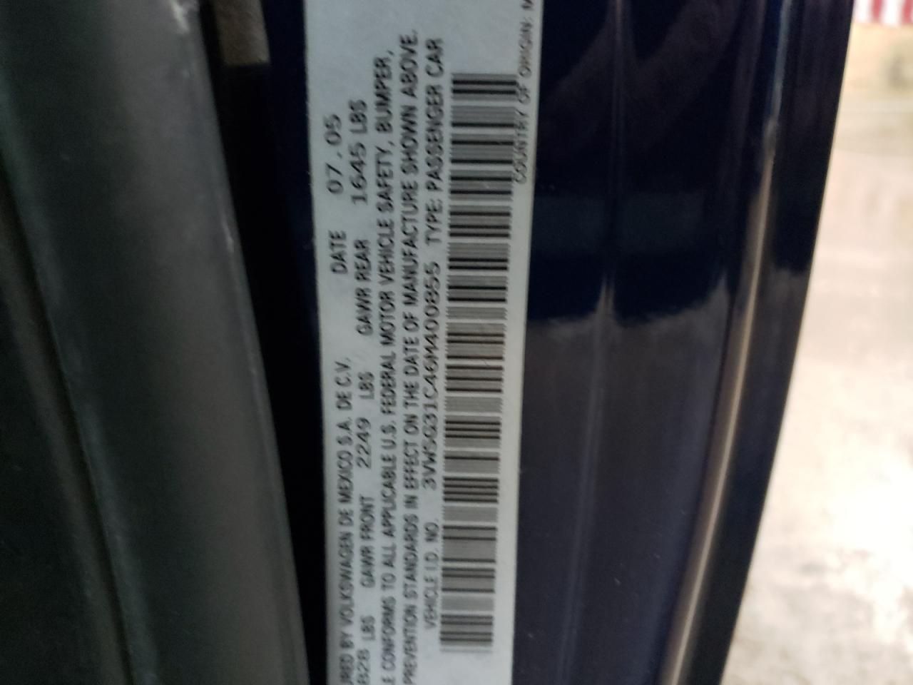 2006 Volkswagen New Beetle 2.5L Option Package 2 VIN: 3VWSG31C46M400855 Lot: 57152365