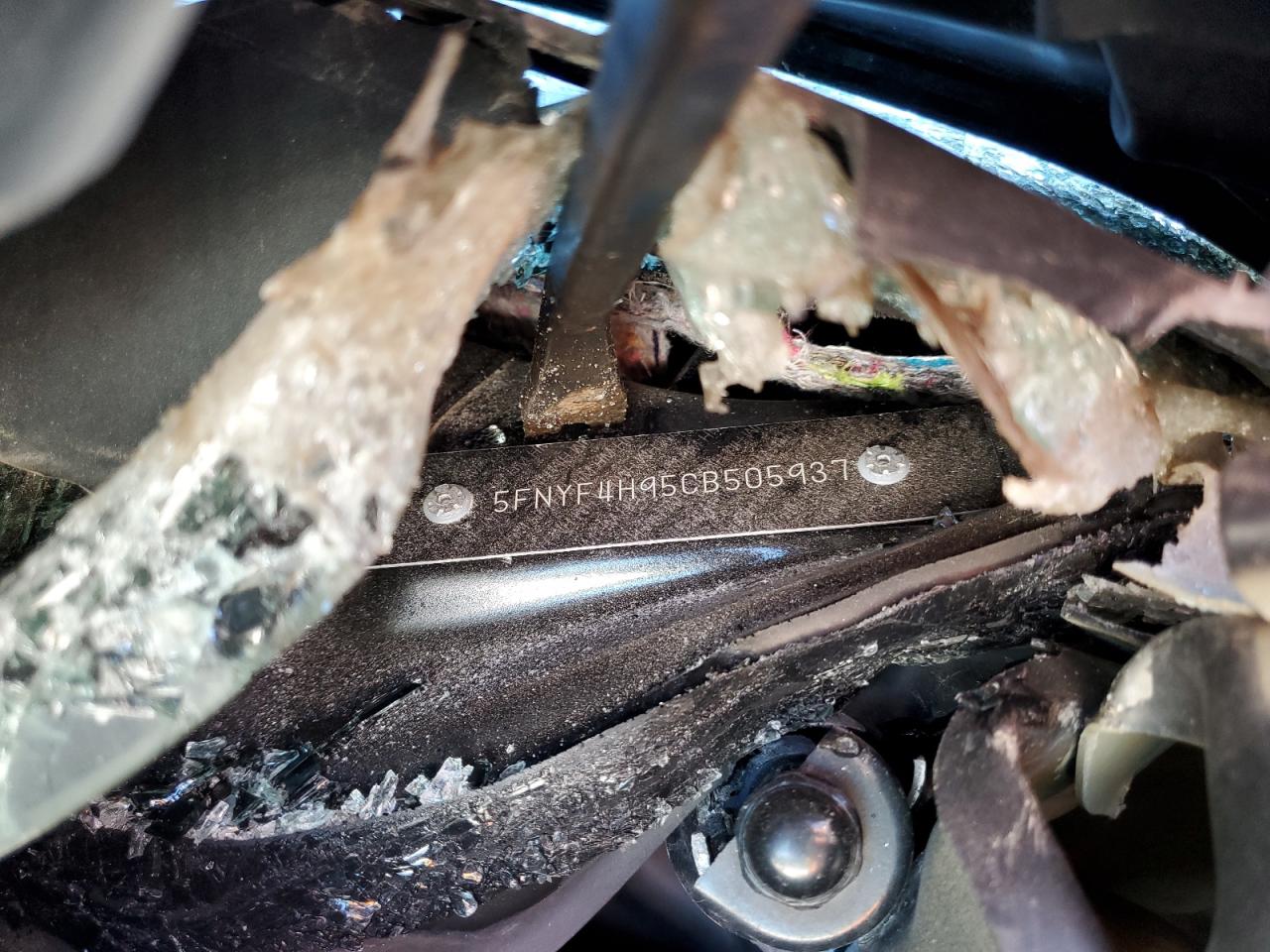 5FNYF4H95CB505937 2012 Honda Pilot Touring