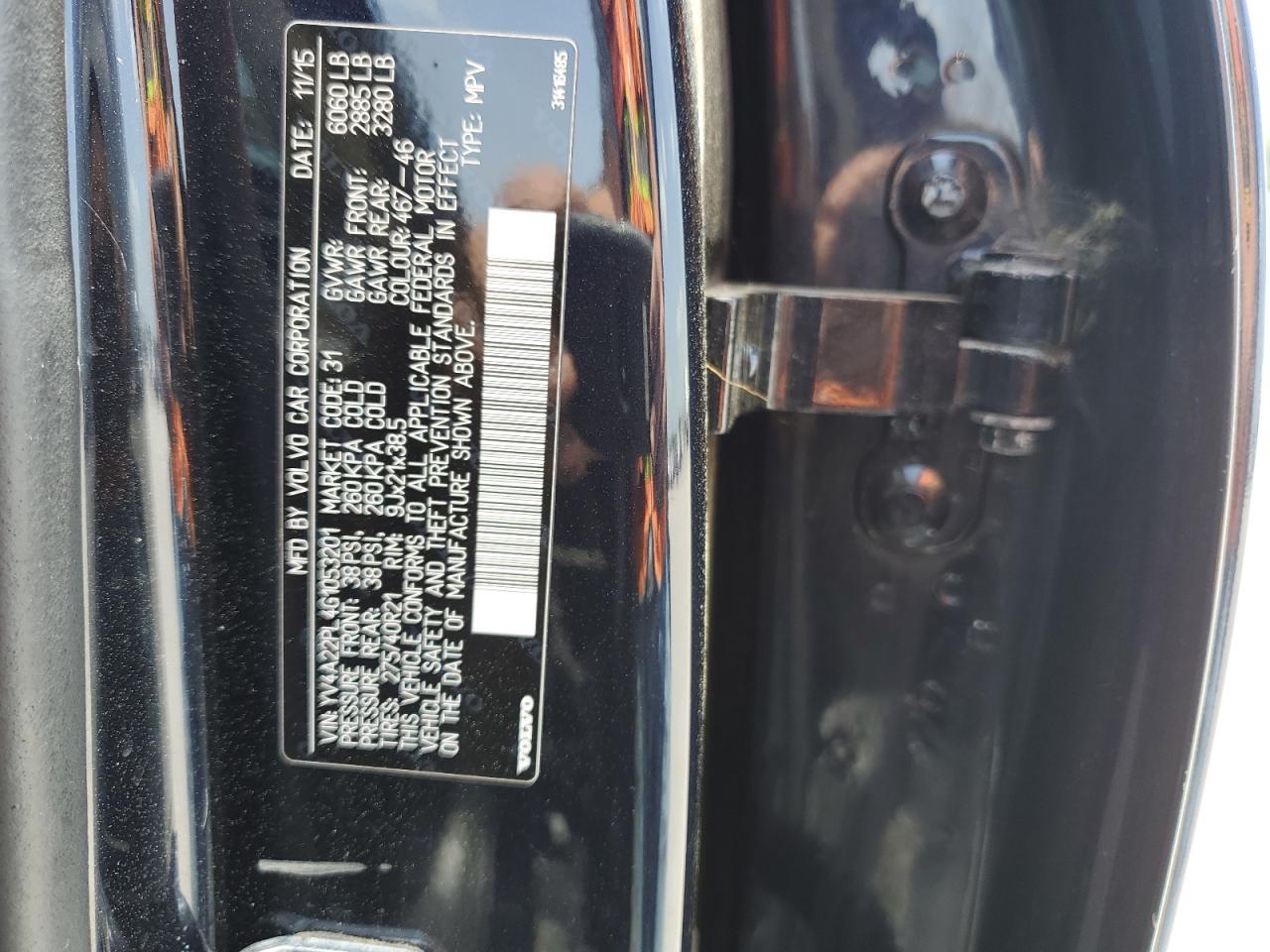 2016 Volvo Xc90 T6 VIN: YV4A22PL4G1053201 Lot: 57130135