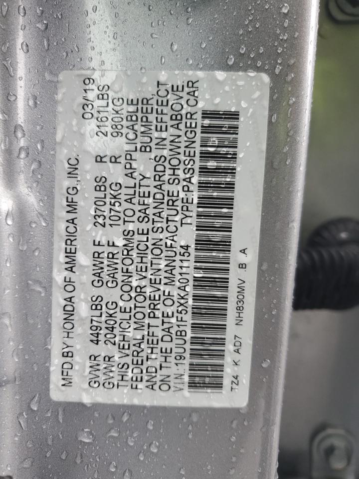 2019 Acura Tlx Technology VIN: 19UUB1F5XKA011154 Lot: 56151865
