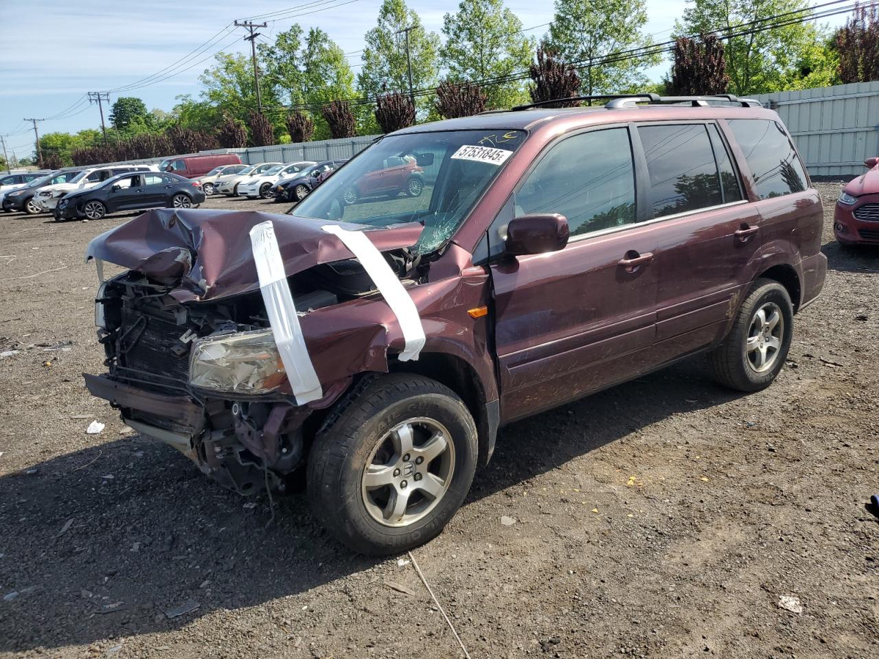 2008 Honda Pilot Ex იყიდება New Britain-ში, CT - Front End