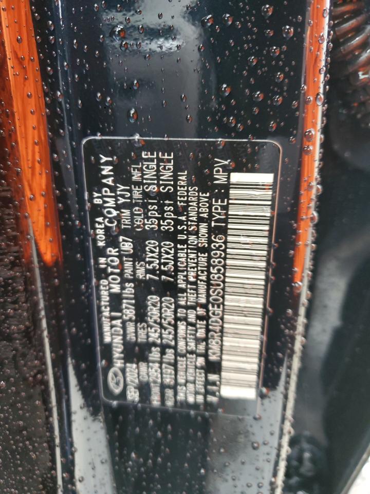 2025 Hyundai Palisade Sel Premium VIN: KM8R4DGE0SU858936 Lot: 56759855