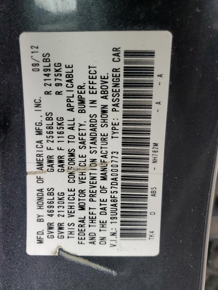 2013 Acura Tl Tech VIN: 19UUA8F57DA000773 Lot: 56730235