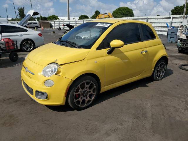 Hatchbacks FIAT 500 2012 Żółty
