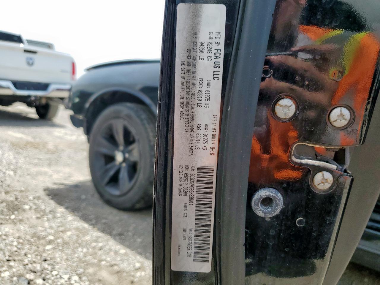 2016 Dodge Challenger Sxt VIN: 2C3CDZAG0GH338011 Lot: 56911905