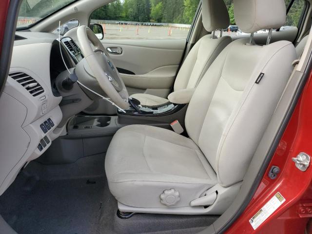  NISSAN LEAF 2012 Czerwony
