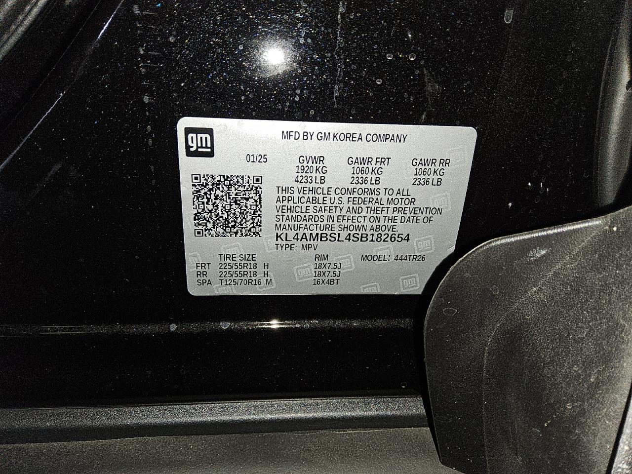 2025 Buick Encore Gx Preferred VIN: KL4AMBSL4SB182654 Lot: 55173785