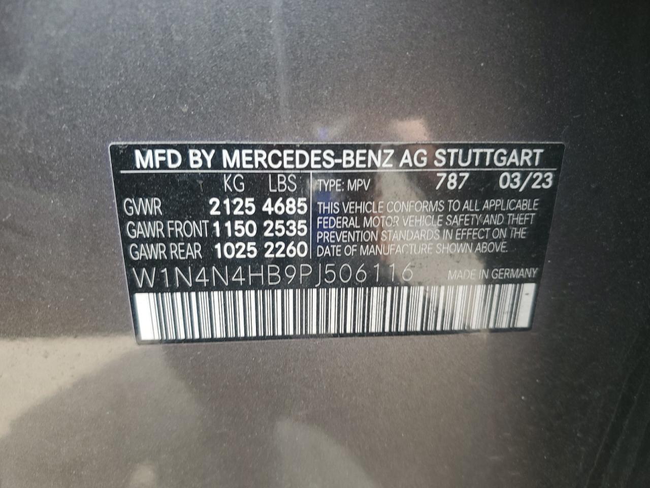 2023 Mercedes-Benz Gla 250 4Matic VIN: W1N4N4HB9PJ506116 Lot: 56649945