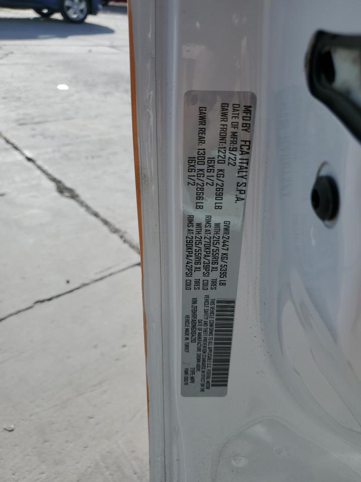 2022 Ram Promaster City Tradesman VIN: ZFBHRFAB1N6X84210 Lot: 56671705