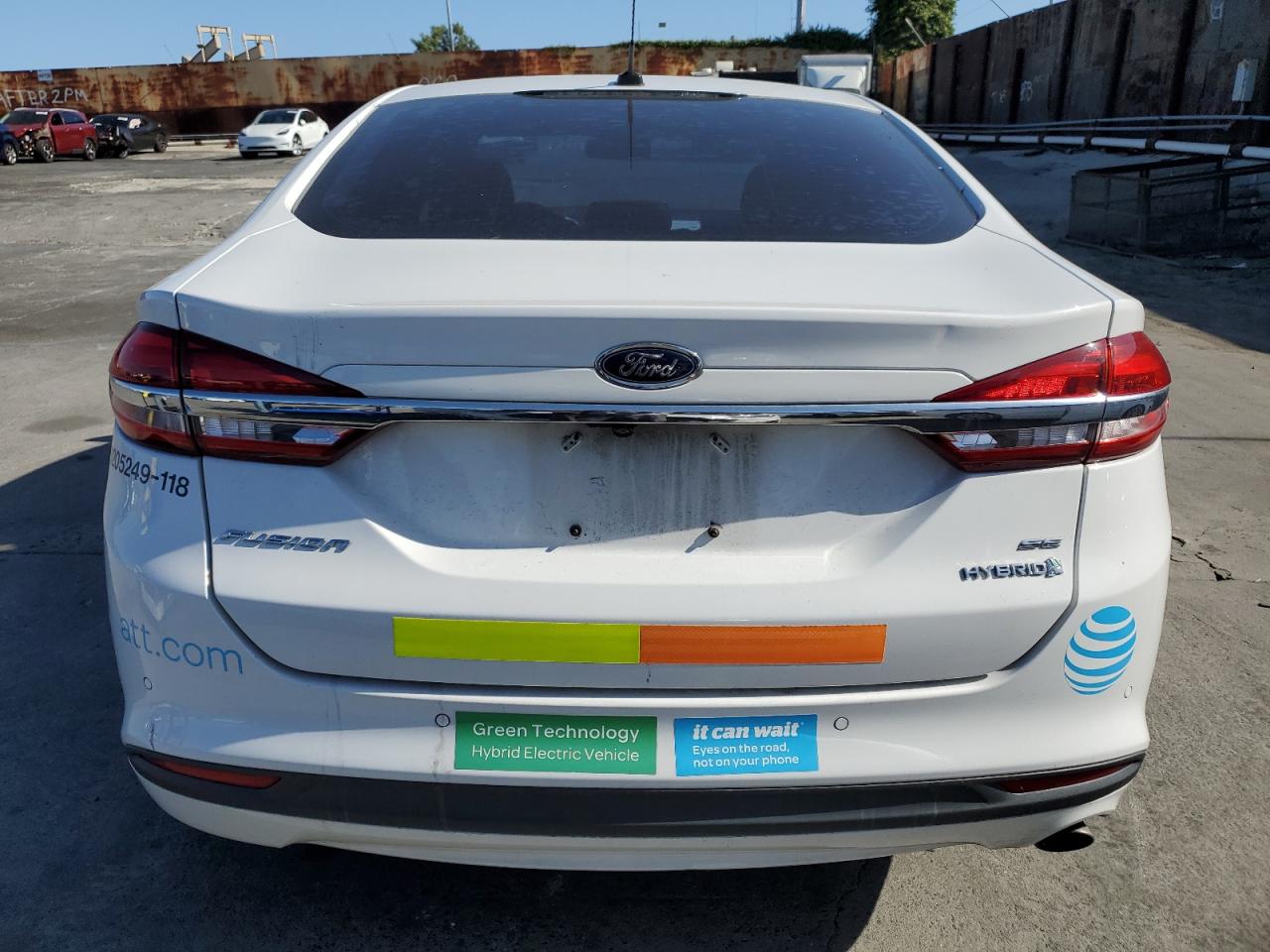 2018 Ford Fusion Se Hybrid VIN: 3FA6P0LUXJR118679 Lot: 54025195