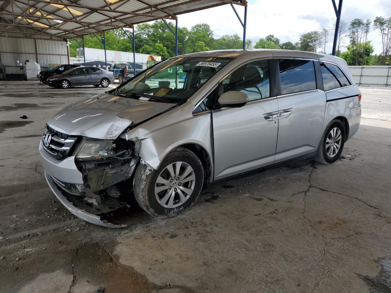 2014 Honda Odyssey Exl იყიდება Cartersville-ში, GA - Front End