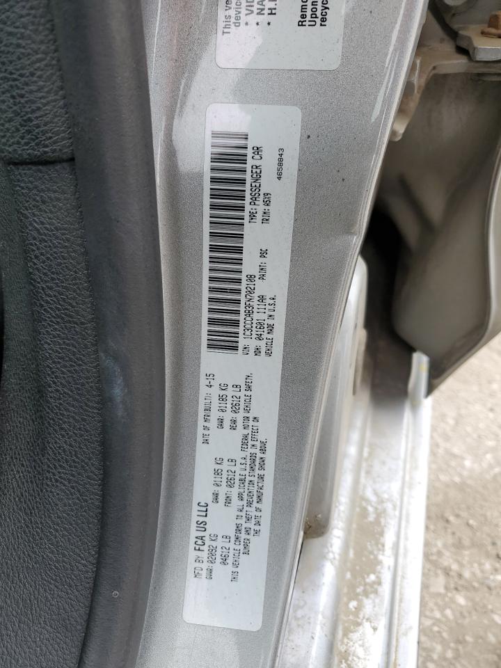 2015 Chrysler 200 Limited VIN: 1C3CCCAB3FN702108 Lot: 56909605