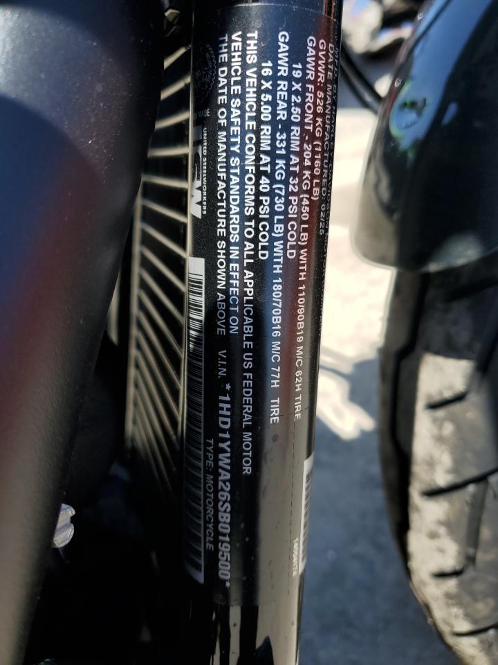 2025 Harley-Davidson Fxlrs VIN: 1HD1YWA26SB019500 Lot: 56218895