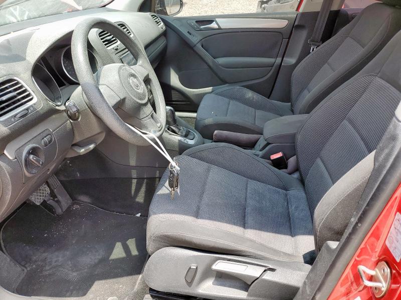  VOLKSWAGEN GOLF 2013 Czerwony