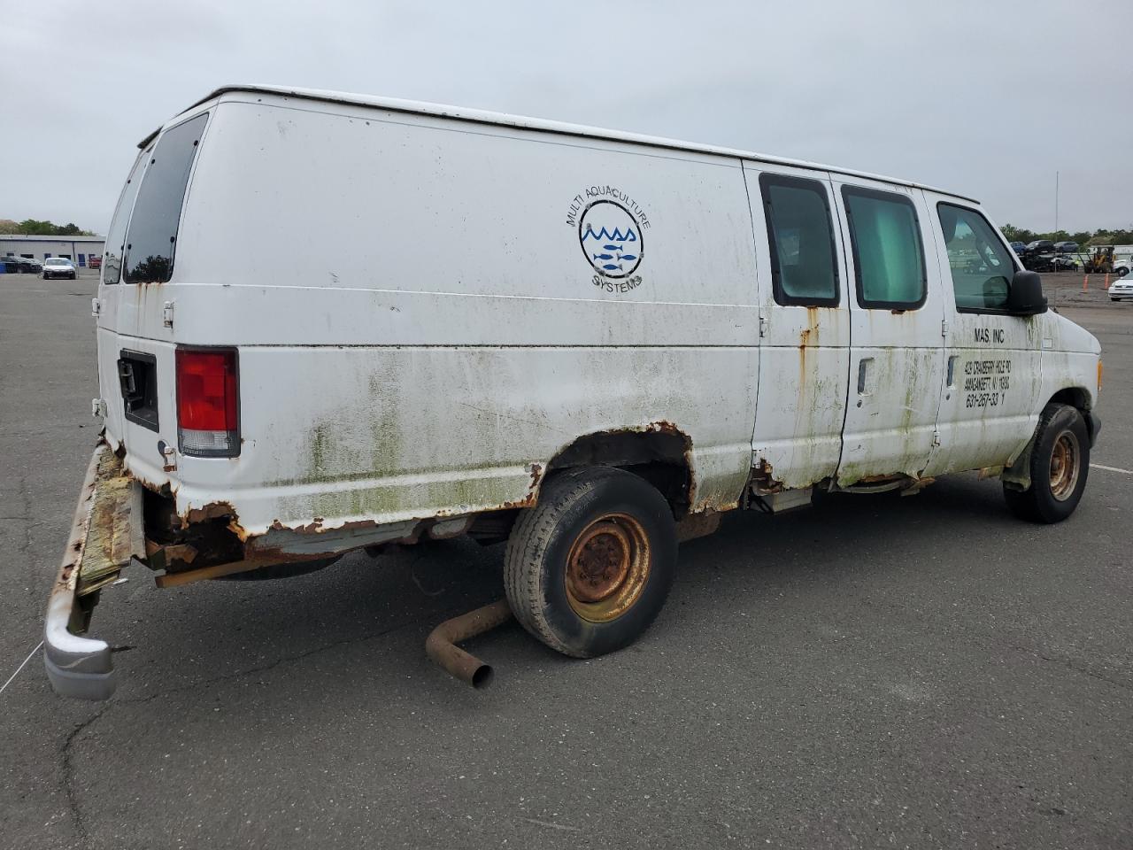 2003 Ford Econoline E350 Super Duty Van white null diesel 1FTSS34F53HB55586 photo #4