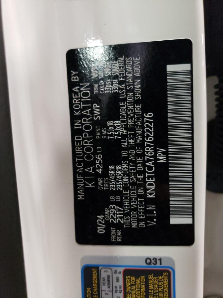 2024 Kia Seltos Sx VIN: KNDETCA76R7622276 Lot: 56784315