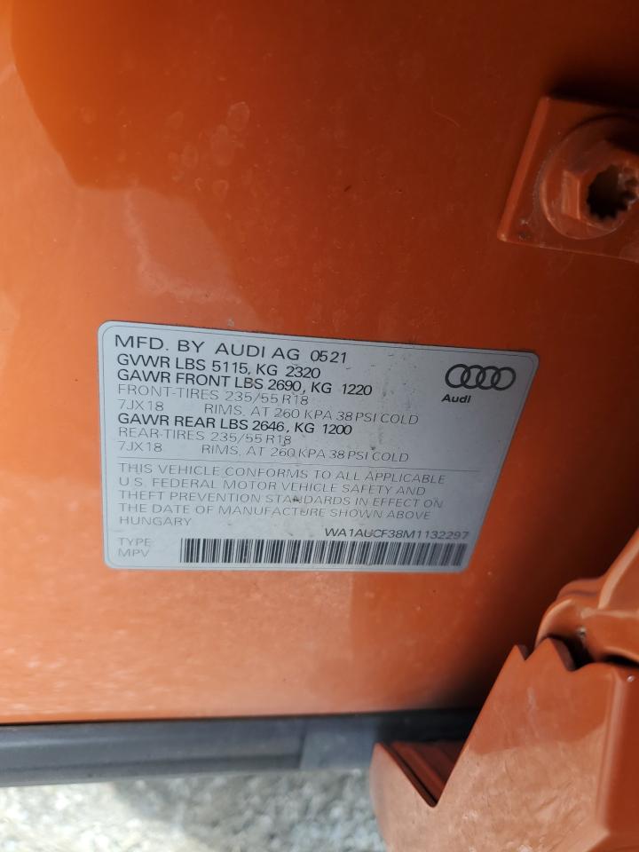 2021 Audi Q3 Premium 40 VIN: WA1AUCF38M1132297 Lot: 56234235