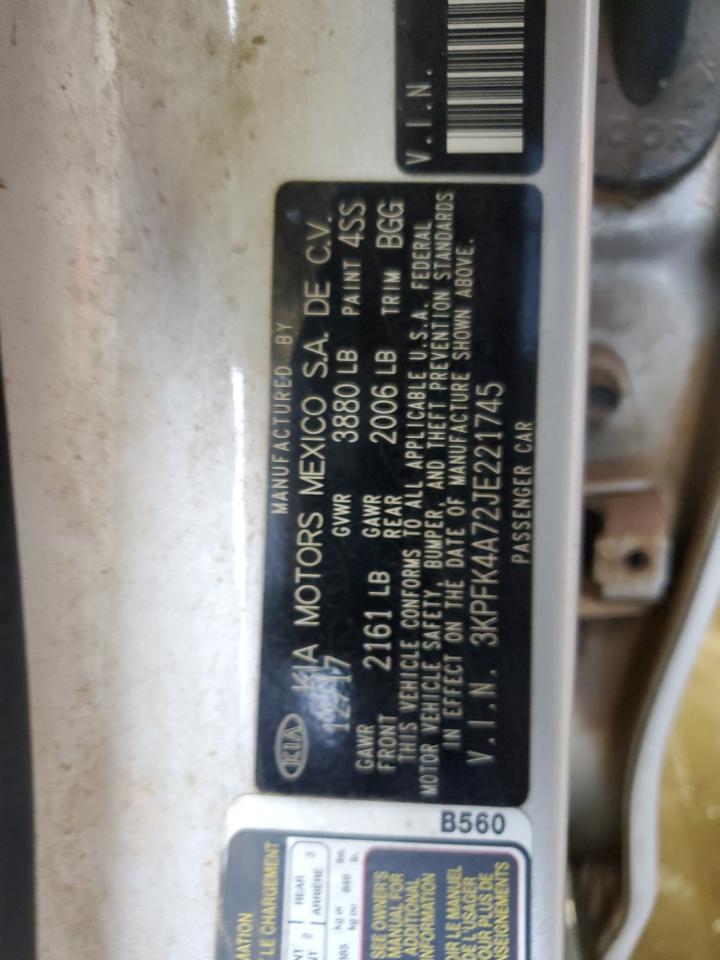 2018 Kia Forte Lx VIN: 3KPFK4A72JE221745 Lot: 56591565