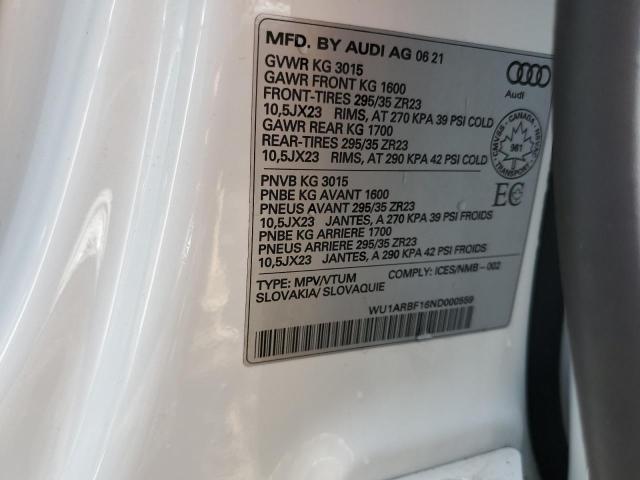 2022 AUDI RS Q8   