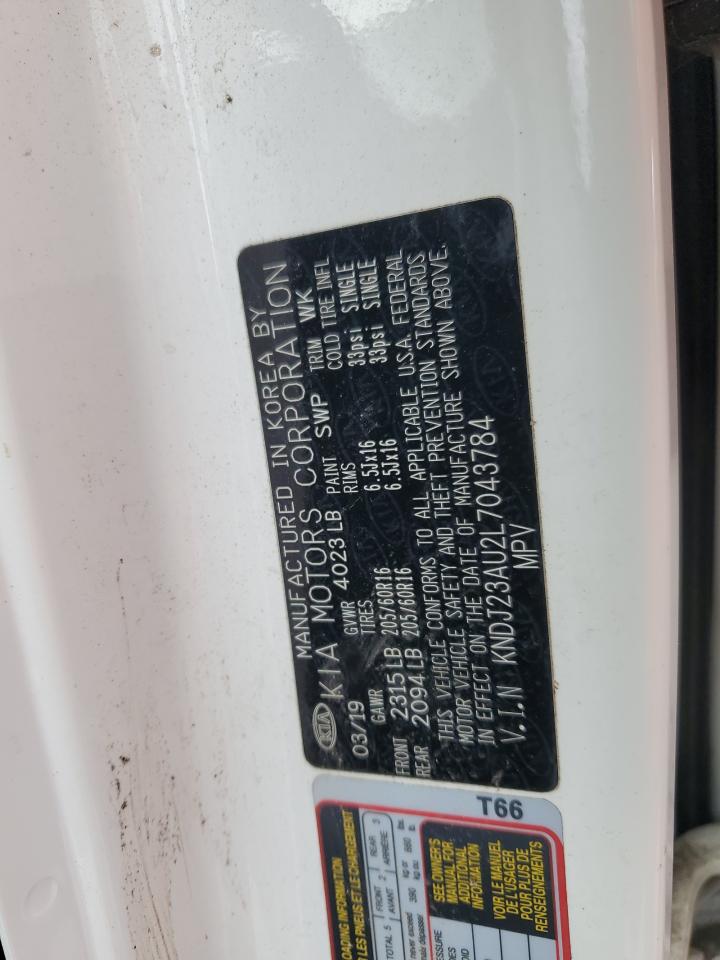 2020 Kia Soul Lx VIN: KNDJ23AU2L7043784 Lot: 56665875