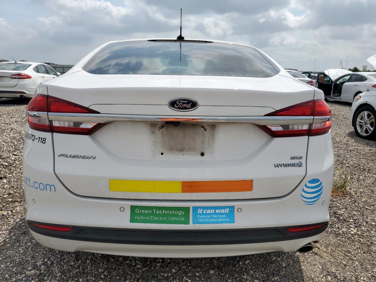 2018 Ford Fusion Se Hybrid VIN: 3FA6P0LU6JR171637 Lot: 54035165