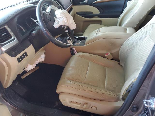  TOYOTA HIGHLANDER 2017 Коричневый