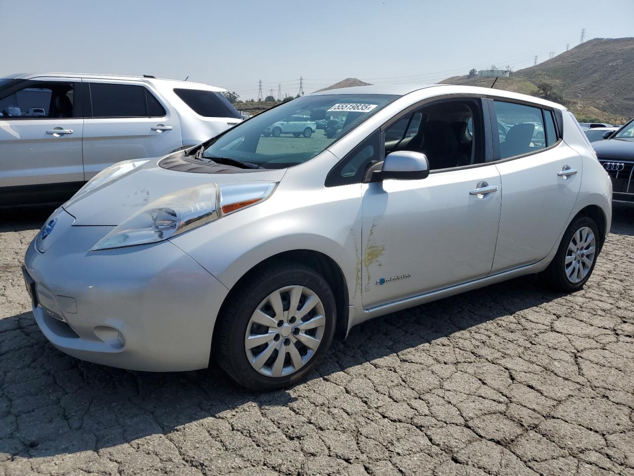2015 Nissan Leaf S de vânzare în Colton, CA - Side