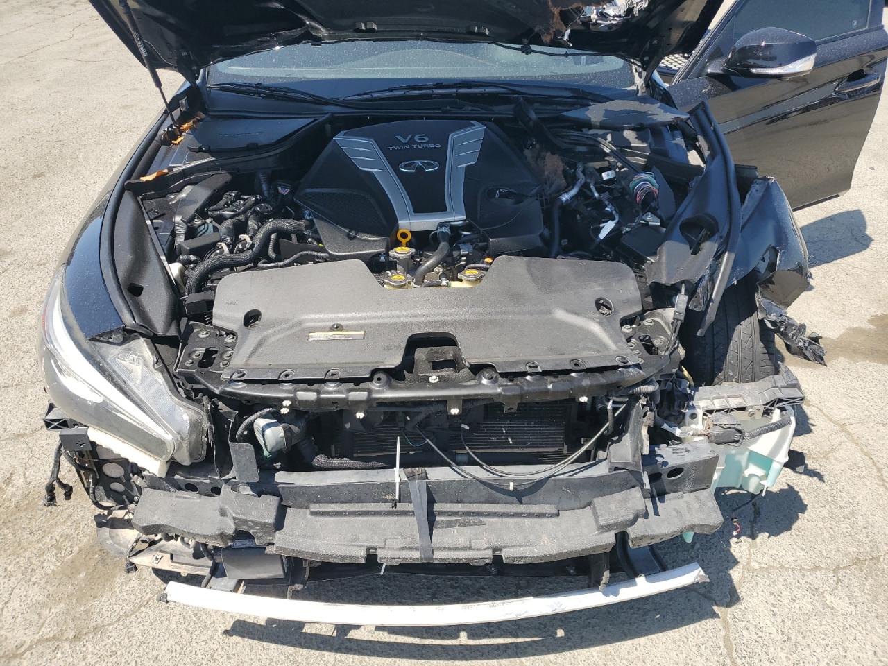 2018 Infiniti Q50 Red Sport 400 VIN: JN1FV7AR9JM480649 Lot: 55341995