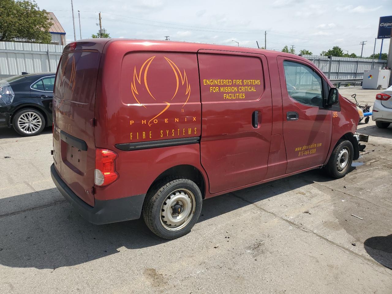 2015 Chevrolet City Express Ls red null gas 3N63M0YN2FK708752 photo #4