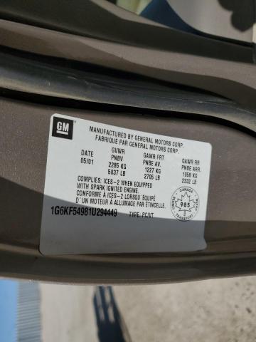 2001 CADILLAC DEVILLE DTS