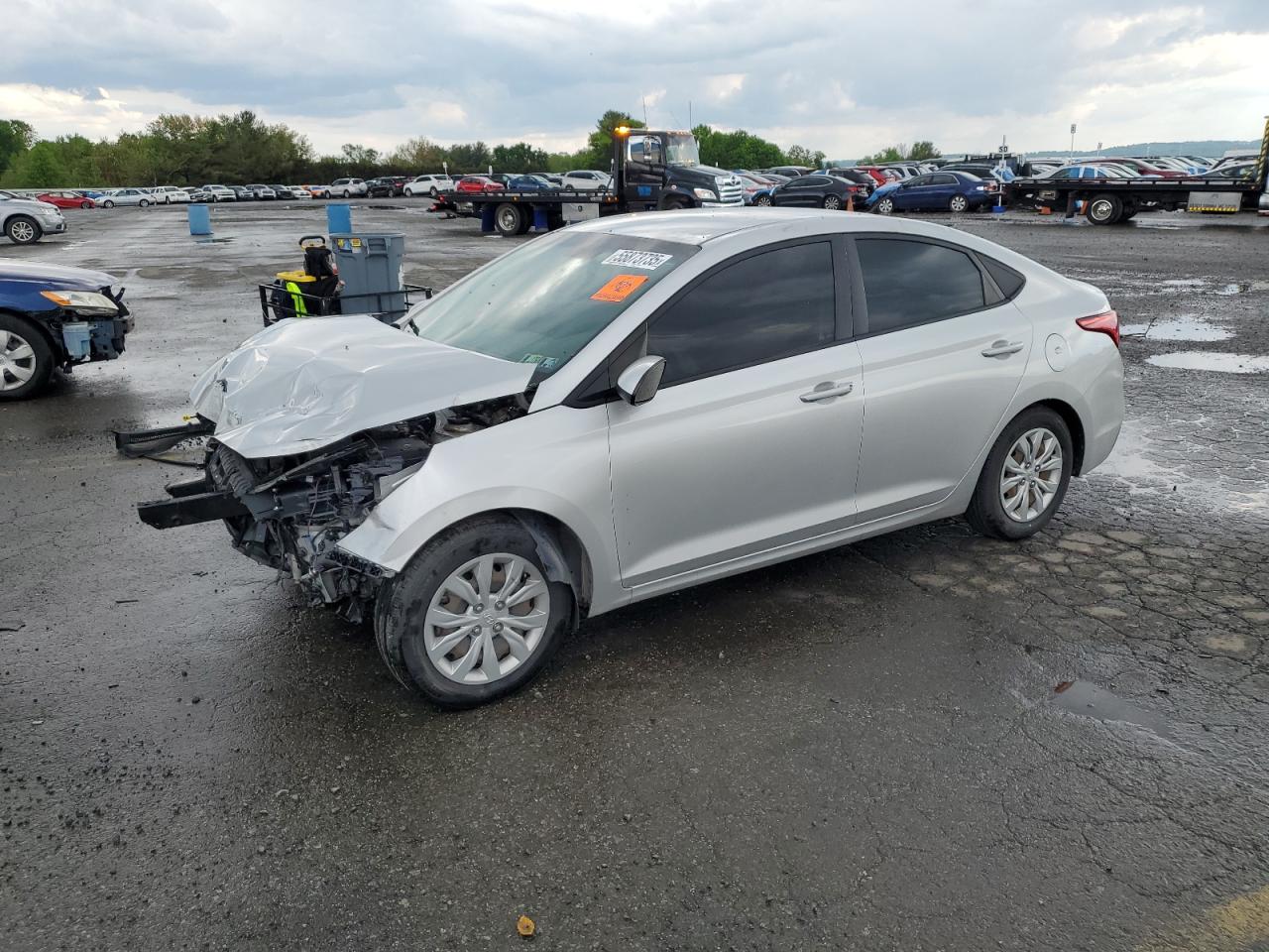 2020 HYUNDAI ACCENT SILVER VIN: 3KPC24A68LE109013