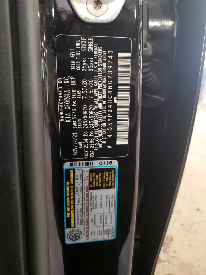 2022 Kia Telluride Ex VIN: 5XYP34HC4NG239743 Lot: 56178205