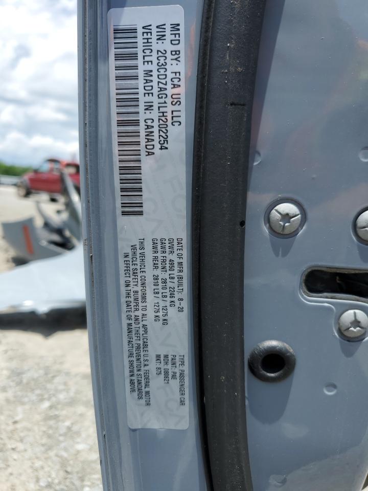 2020 Dodge Challenger Sxt VIN: 2C3CDZAG1LH202254 Lot: 55836435