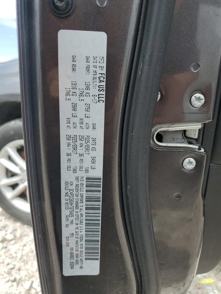 2017 Dodge Journey Sxt VIN: 3C4PDCBG0HT675425 Lot: 57249105