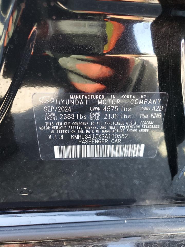2025 Hyundai Sonata Hybrid VIN: KMHL34JJXSA110582 Lot: 54146345