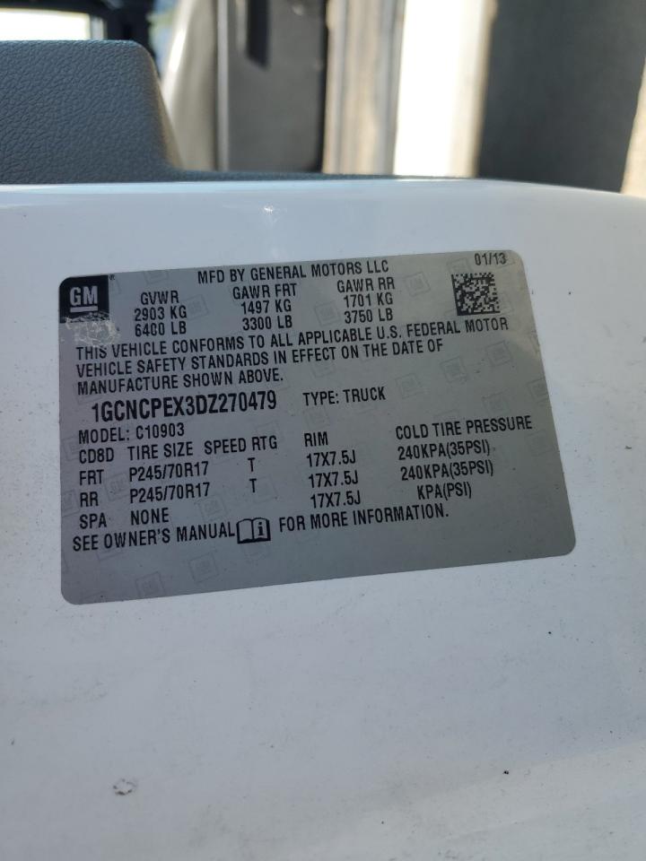 2013 Chevrolet Silverado C1500 VIN: 1GCNCPEX3DZ270479 Lot: 56354395
