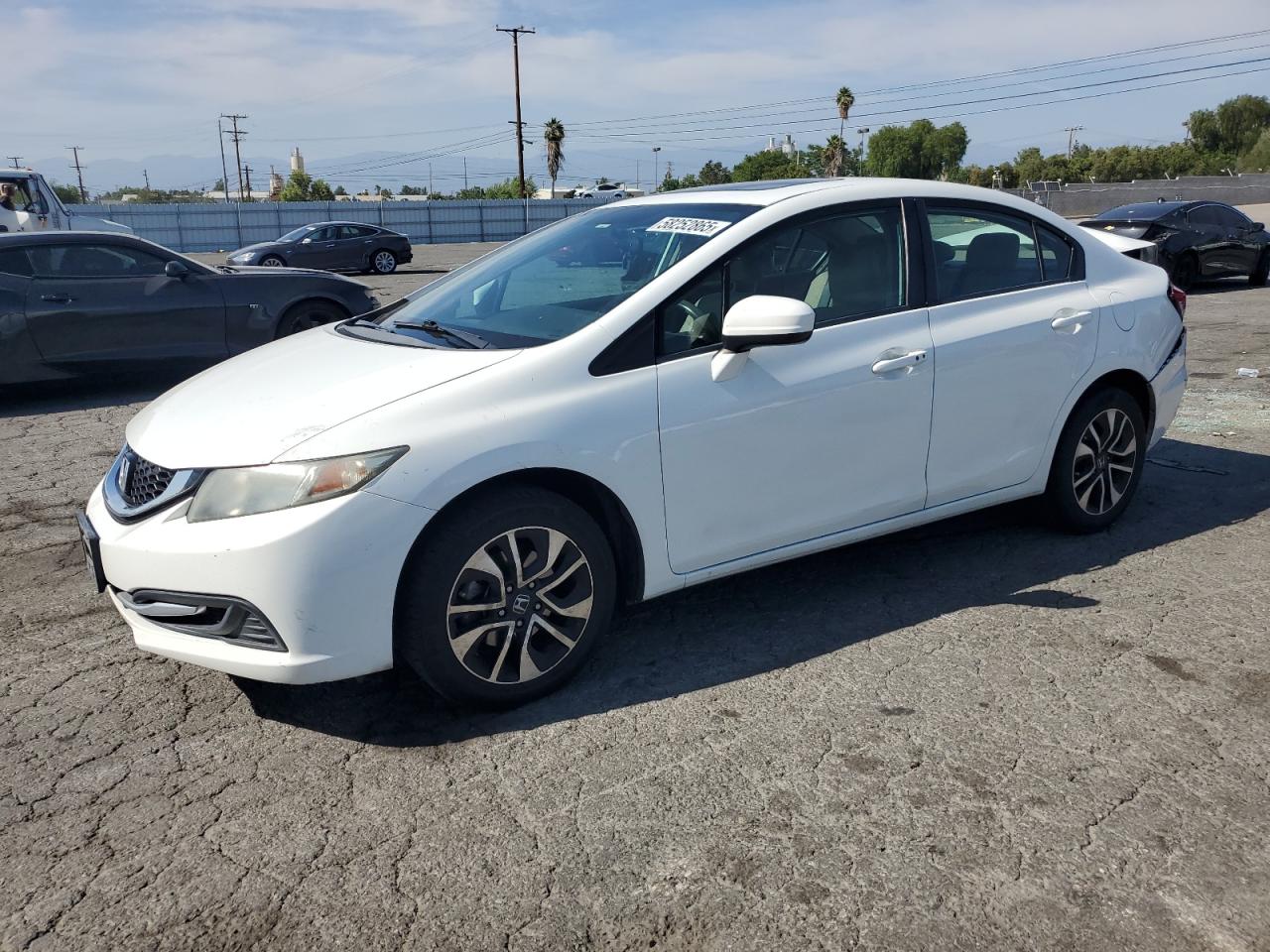 2015 Honda Civic Ex იყიდება Colton-ში, CA - Rear End