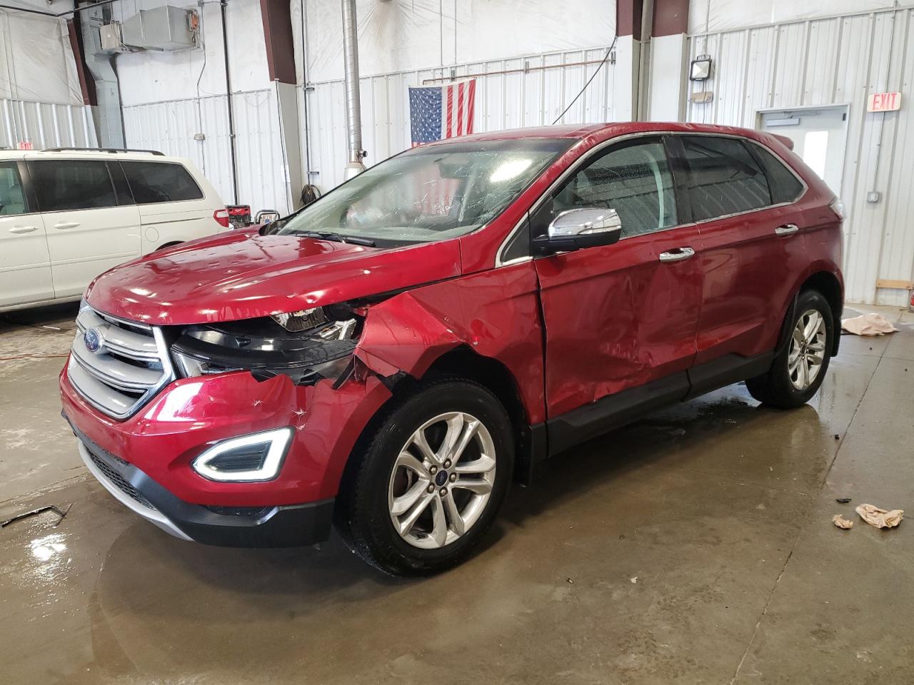 2018 Ford Edge Sel იყიდება Franklin-ში, WI - Hail