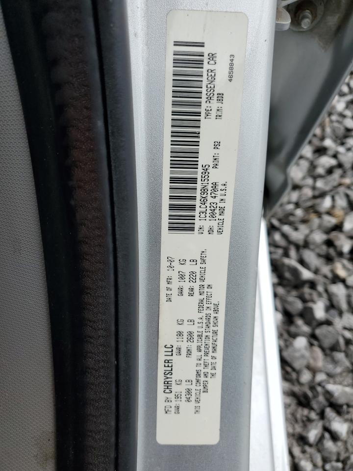 2008 Chrysler Sebring Lx VIN: 1C3LC46K98N155945 Lot: 56729555