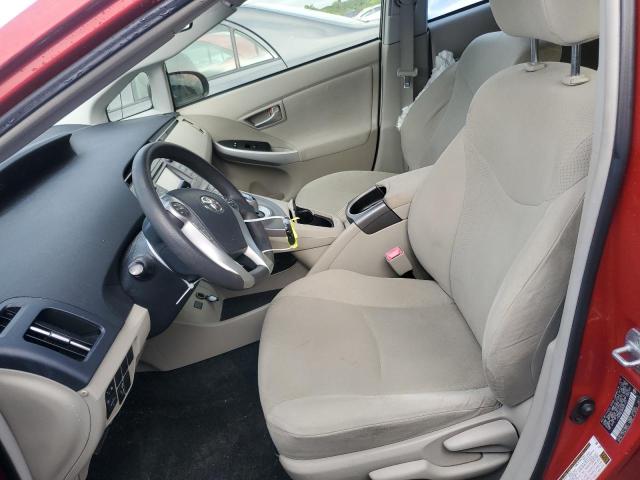  TOYOTA PRIUS 2012 Czerwony