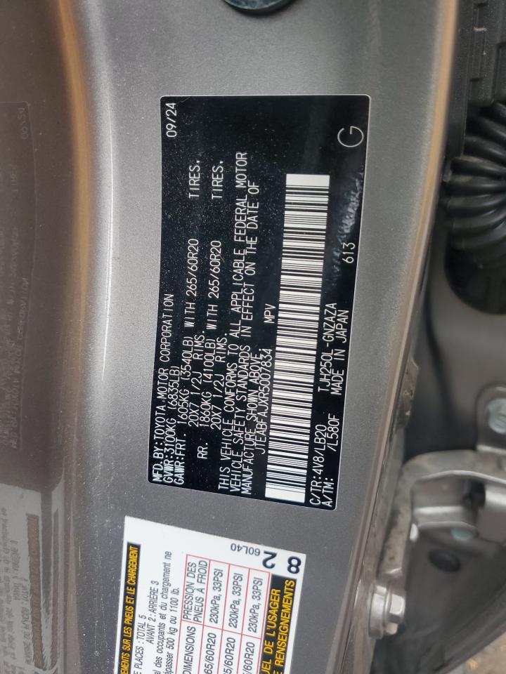 2024 Toyota Land Cruiser Base VIN: JTEABFAJXR5007834 Lot: 54499085