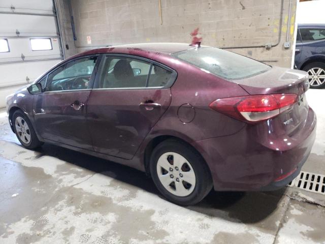  KIA FORTE 2017 Бургунди