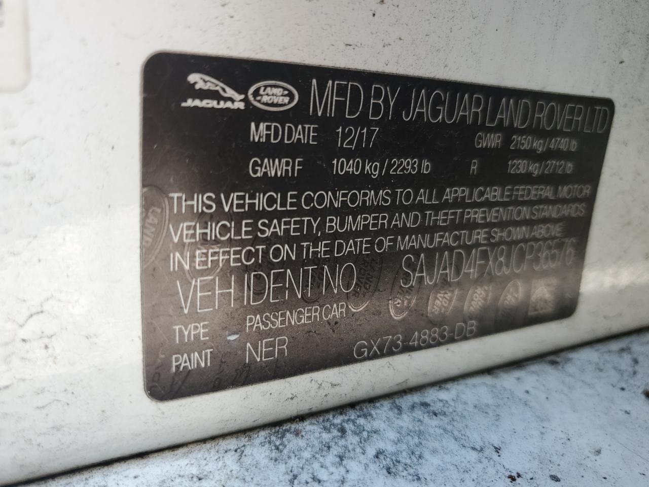 2018 Jaguar Xe Premium VIN: SAJAD4FX8JCP36576 Lot: 58383735